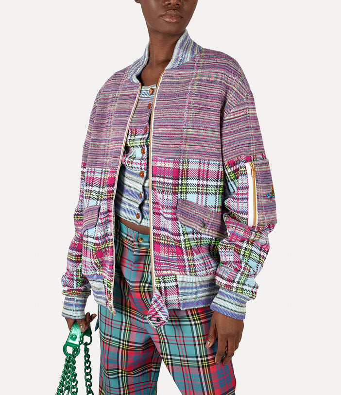 Vivienne Westwood TARTAN BOMBER JACKET